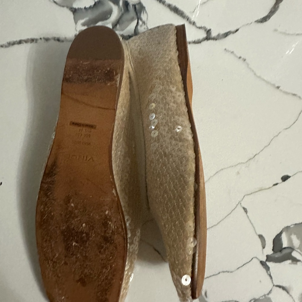 Vince Tan Sequin Flats - Picture 3 of 3